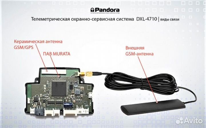 Автосигнализация с автозапуском Pandora DXL 4710