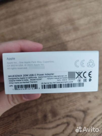 Адаптер питания 20W, зарядка на iPhone