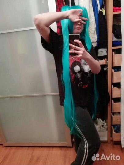 Парик для косплей Хатцуне Мику вокалоид