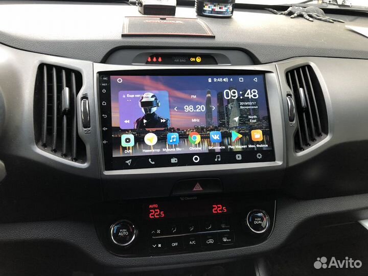 Магнитола Kia Sportage 3 Android IPS экран новая