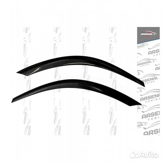 Накладки на передние фары для KIA RIO 3 (рестайл)