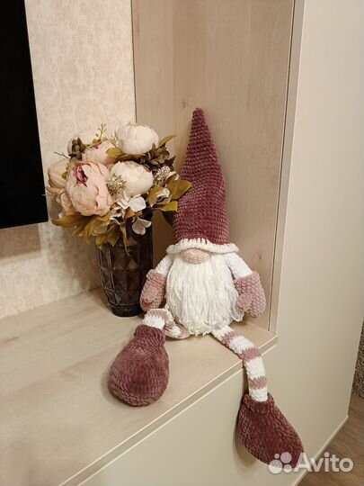 Гномик из плюшевой пряжи