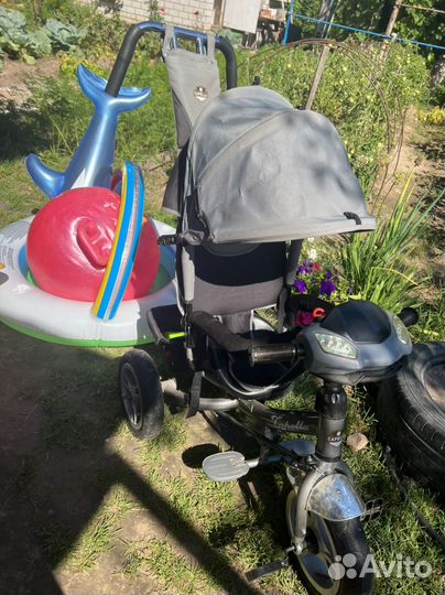 Детский велосипед с родительской ручкой