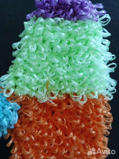 Мочалка ручной работы из пропилена