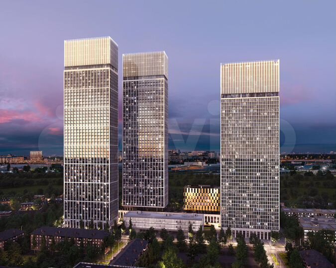 3-к. квартира, 88,6 м², 19/55 эт.