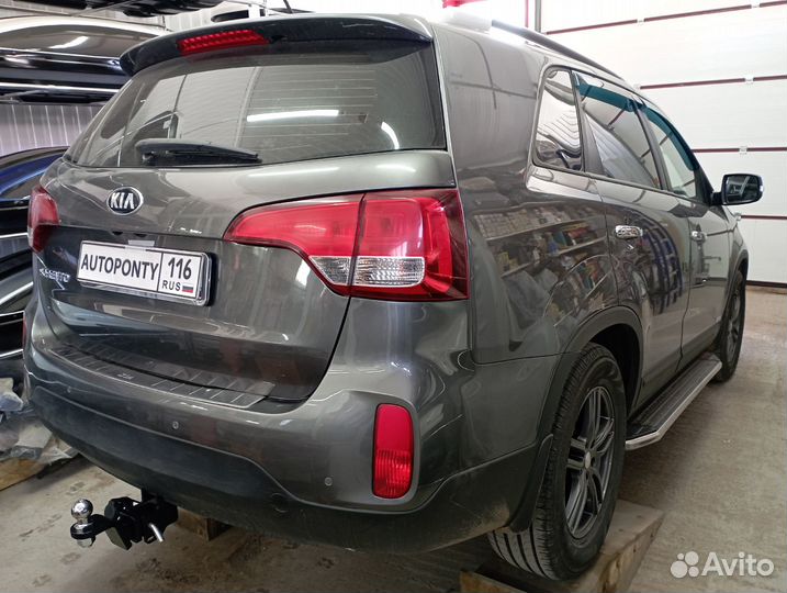 Фаркоп Kia Sorento XM restyling под квадрат 2т