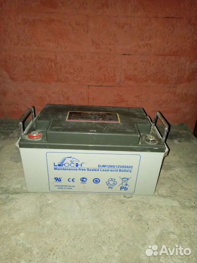 Аккумулятор гелевый 65 А.Ч.AGM