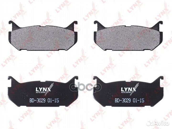 Колодки тормозные дисковые зад BD3029 lynxauto