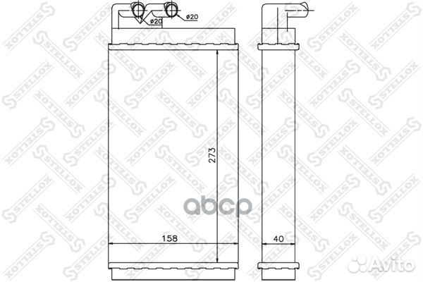 Радиатор печки audi 100 (44/45 кузов ) 82-94 т