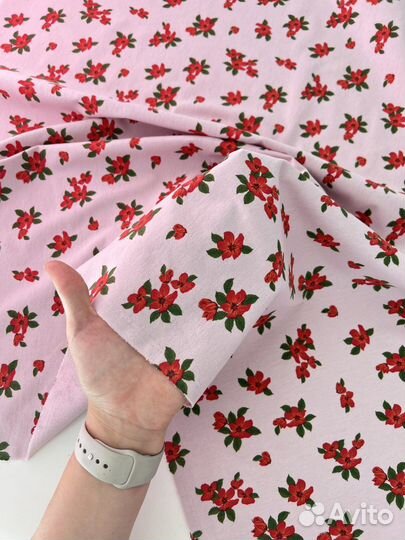 Ткань фланель (теплый хлопок) плательная