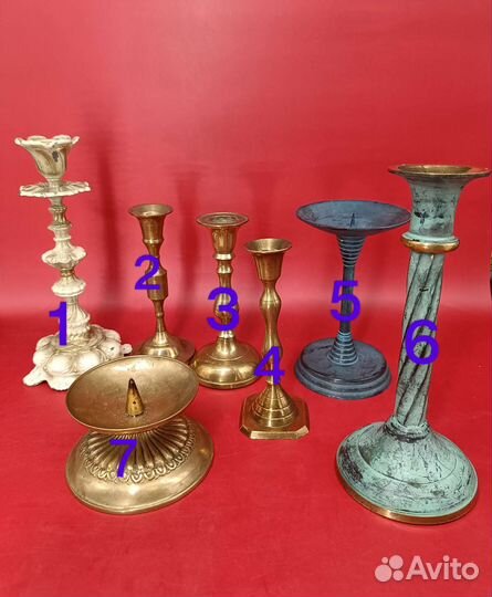 Подсвечник. Винтаж. Латунь. Бронза