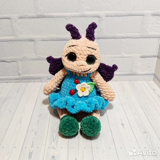 Бабочка вязаная