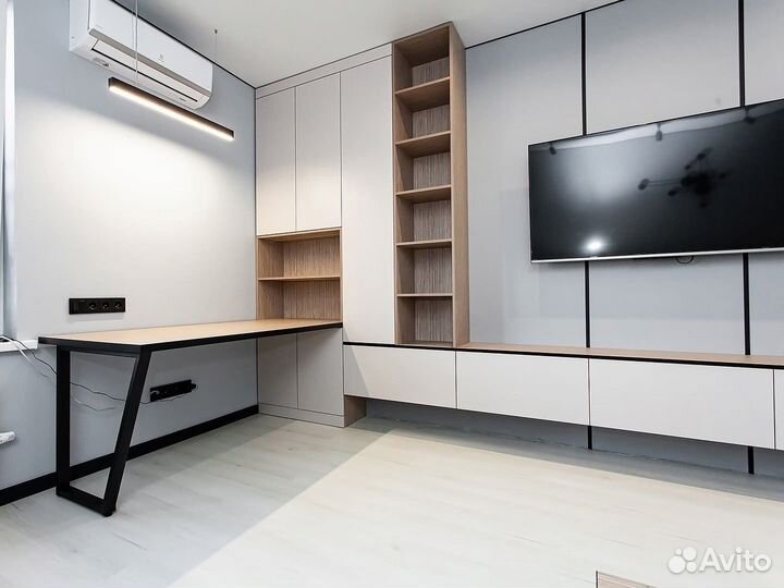 Мебель в гостинную, тв зона И211 Egger белый