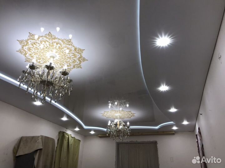 Натяжные потолки «сатин класс»