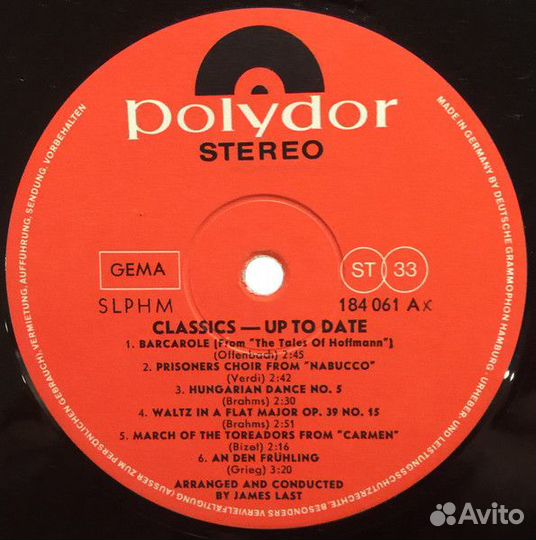 LP.James Last - Classics Up To Date - 1966