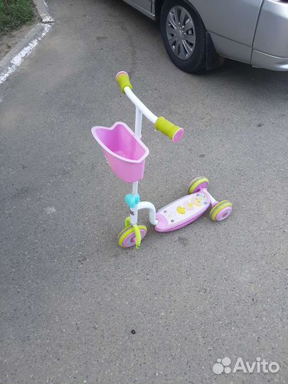 Самокат детский трехколесный бу