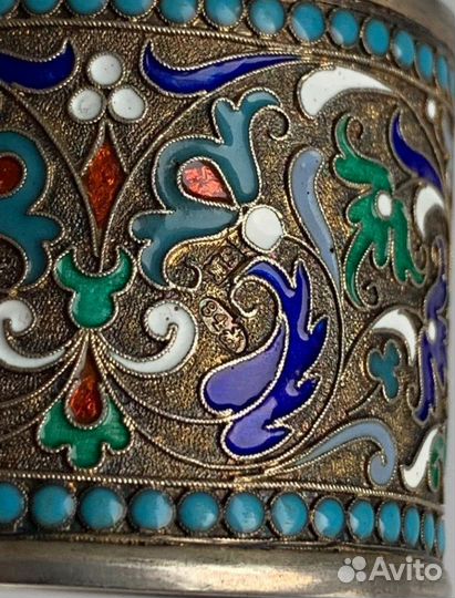 Салфетница серебро 84 пробы