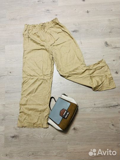 Брюки лен новые