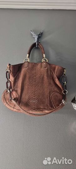 Сумка- шоппер Bally, рептилия, оригинал