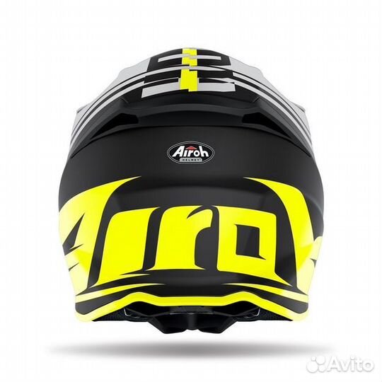 Кроссовый шлем airoh twist 2.0 tech yellow matt