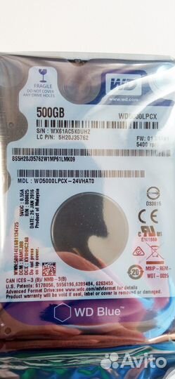 Жесткий диск для ноутбука HDD 500GB