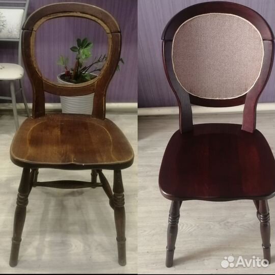 Ремонт, перетяжка, реставрация стульев