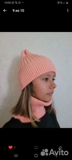 Демисезонные комплекты (шапка +снуд)