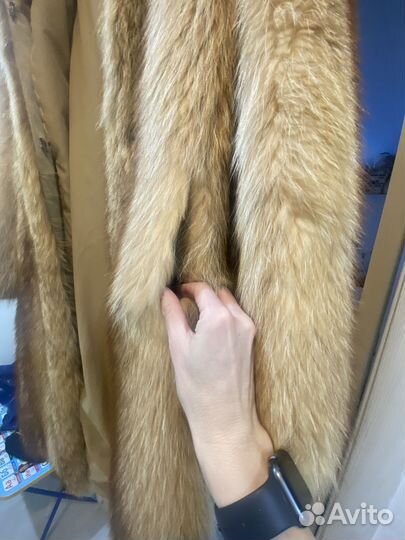 Шуба енотовая 44