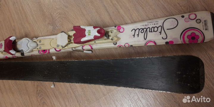 Горные лыжи детские 120см. и ботинки 22.5см. бу