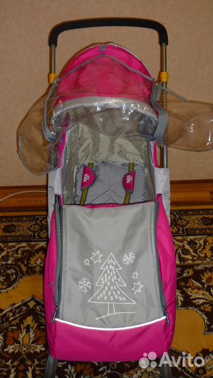 Санки Ника 4 розовые