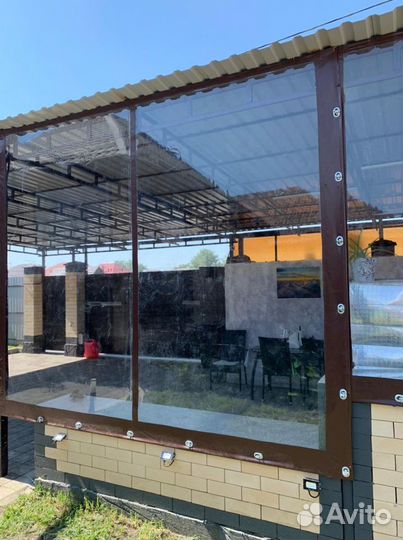 Мягкие окна на террасу от дождя