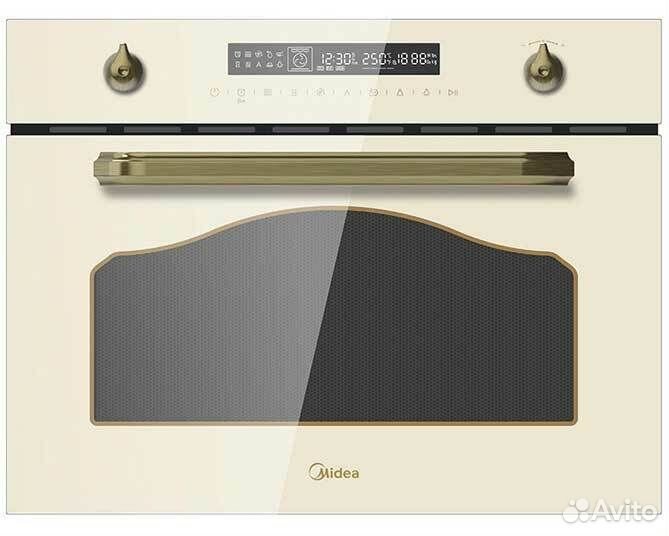Духовой шкаф компактный электрический с свч Midea