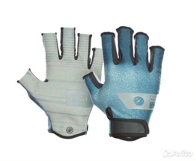 Перчатки ION Amara Half Finger 2022 (Светло-синий