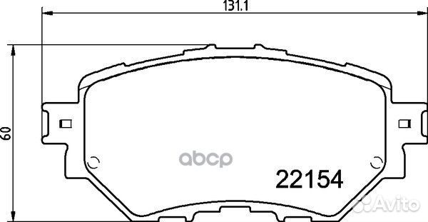 Колодки тормозные дисковые перед NP5048 NIS