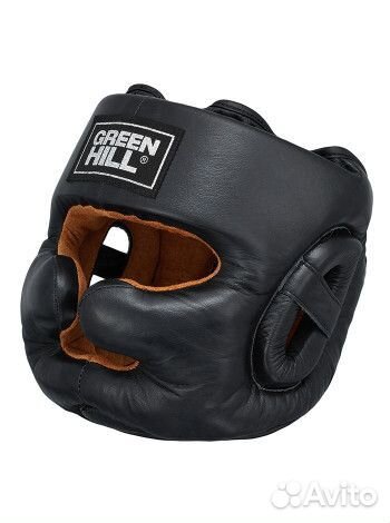 HGL-9049 боксерский шлем LUX черный