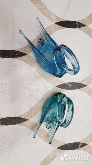 Лебединная пара из закаленного стекла