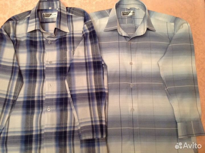 Рубашки р.134 с длинным рукавом