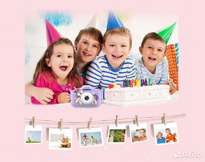 Детский фотоаппарат и видеокамера Единорог