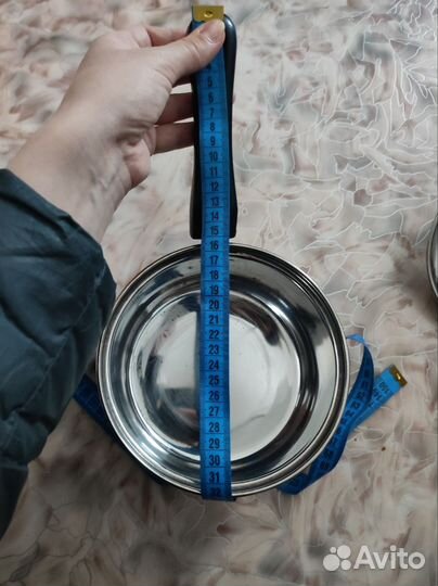 Ковшик из нержавейки с крышкой