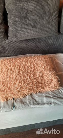 Плед пушистый травка