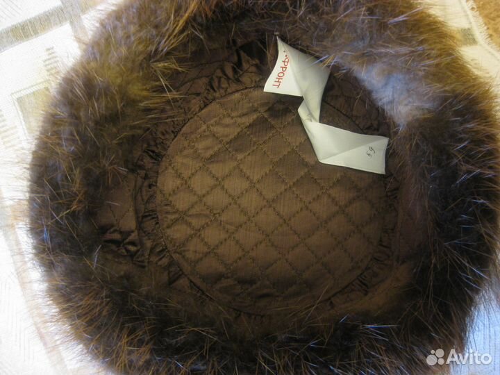 Шапка-ушанка новая из бобра