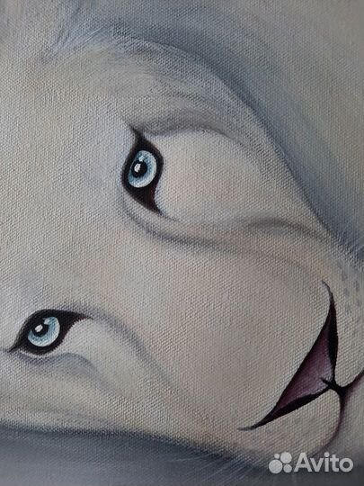 Декоративная живопись львица