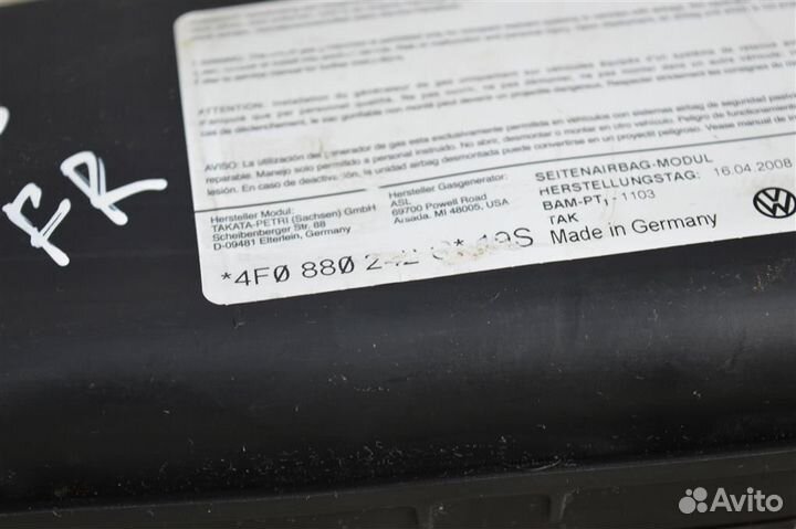 Подушка безопасности в сиденье правая audi A6 C6