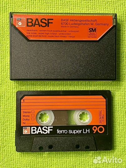 Аудиокассета BASF ferro super LH 90(Germany,1978)
