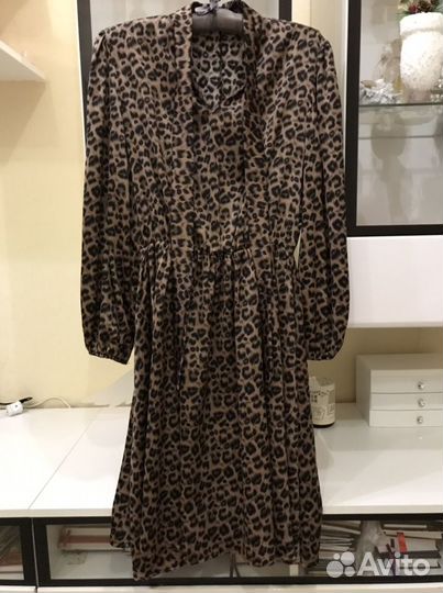 Новое леопардовое платье р-р 46-48