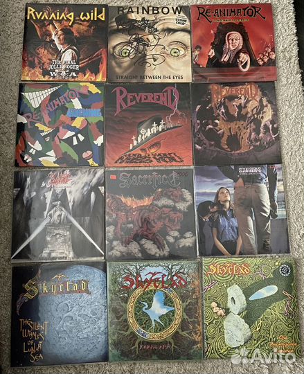 Scorpions metallica iron maiden ozzy rainbow винил