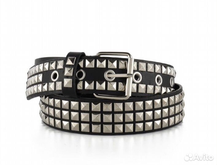 Ремень с заклёпками y2k