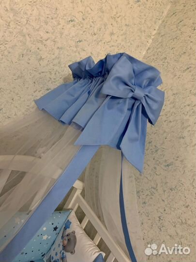 Бортики в кроватку и балдахин