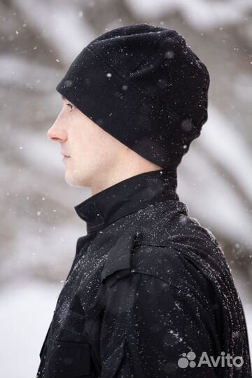 Шапка флисовая Барс, чёрная