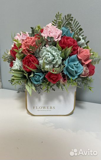 Букет цветов из мыла